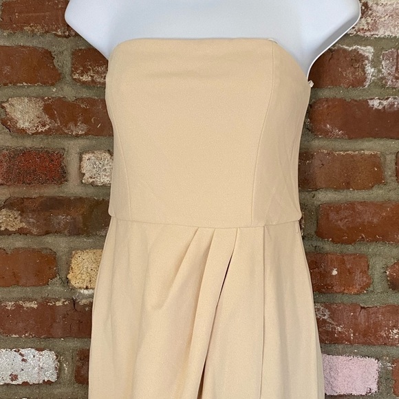 WAYF Gorgeous The Angelique Strapless Tulip Hem Gown Off White New Size XS - Picture 4 of 9